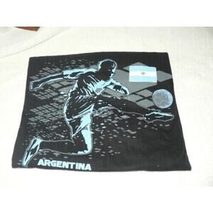 Gen2 Kids National Soccer Apparel Argentina T-Shirt Black/Blue Medium 10/12